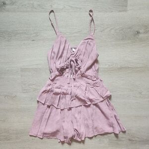 NWT Mustard Seed Women's Boutique Clothing Sleeveless Purple Romper Small S